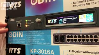 Infocomm 2018 Bosch Security Highlights Rts Intercom Systems Odin Digital Matrix