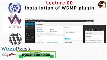 WordPress Lecture 80 | Installation of WCMP plugin | multi-vendor WordPress site | Cyber Pashto