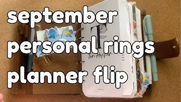 september personal rings planner flip