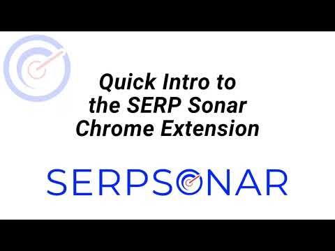 SERP Sonar video preview 2