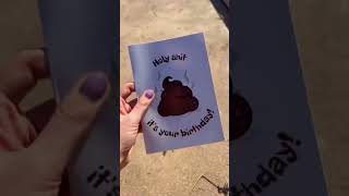 We got your next birthday card for you! 🤪 #pranks #birthdaycard #prankwars #cards #funnyshorts