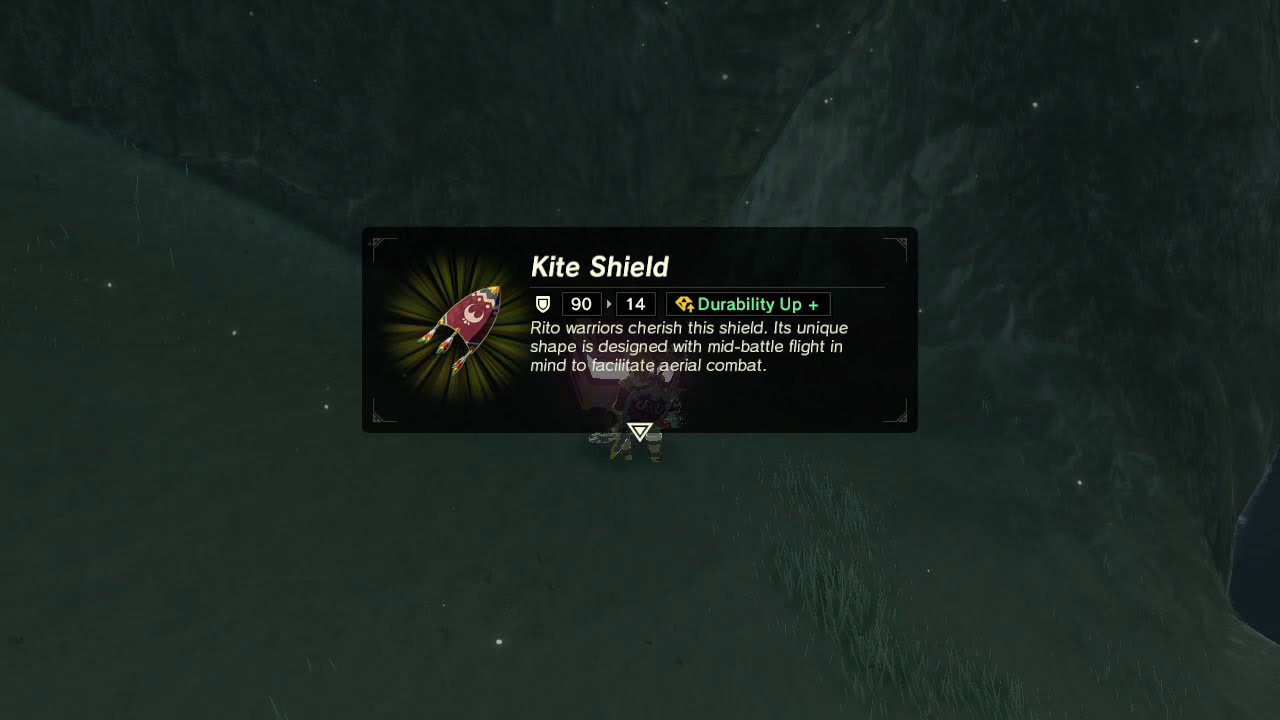 Legend of Zelda Breath of the Wild Kite Shield Location Near Hebra Plunge YouTube