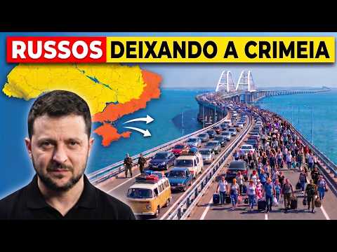 Russos Deixam a Crimeia... A Ponte de Kerch de $4 Bilhões Virou Apenas um Tubo de Fuga...