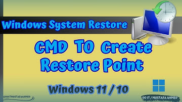 Command Line to Create and Use Restore Point | Windows 11 / 10 #doit_mostafa