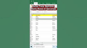 Remove Blank Rows FAST in Excel!