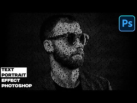 Text Portrait Effect in Photoshop | Easy Typography Portrait Tutorial