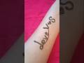 💞V💞 S letter henna mehandi tattoo 🤗#shorts #trendingshorts #viralvideo #satisfying #ytshorts#tattoo