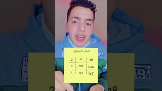 للناس اللي بتقولي هات اصعب 👏👏 قولولي ايه الرقم الناقص في الصوره دي يا عبقري 🤔#Shorts #Foryou