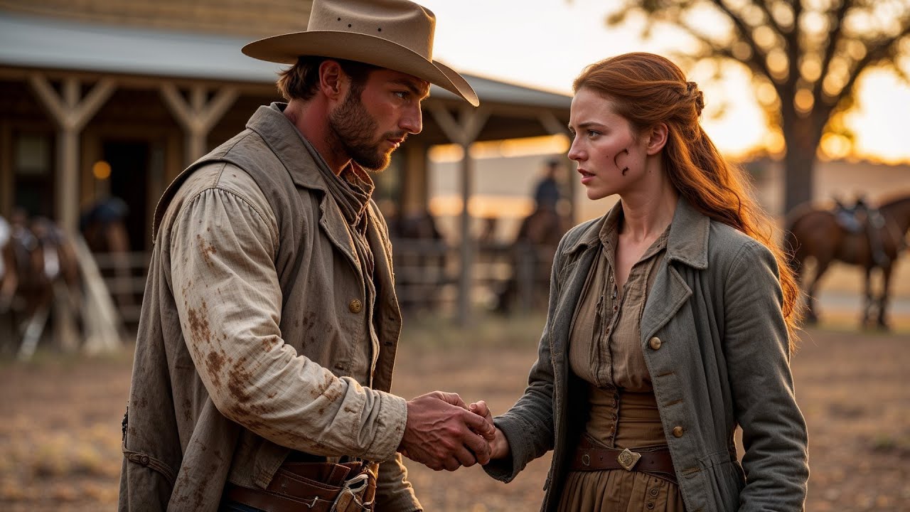 Woman Was Beaten For Refusing A Man, The Cowboy Took Her Hand And Called Her His Forever