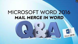 Q&A: Mail Merge in MS Word 📩🔥 Step-by-Step Wizard + Print, Edit & Save!