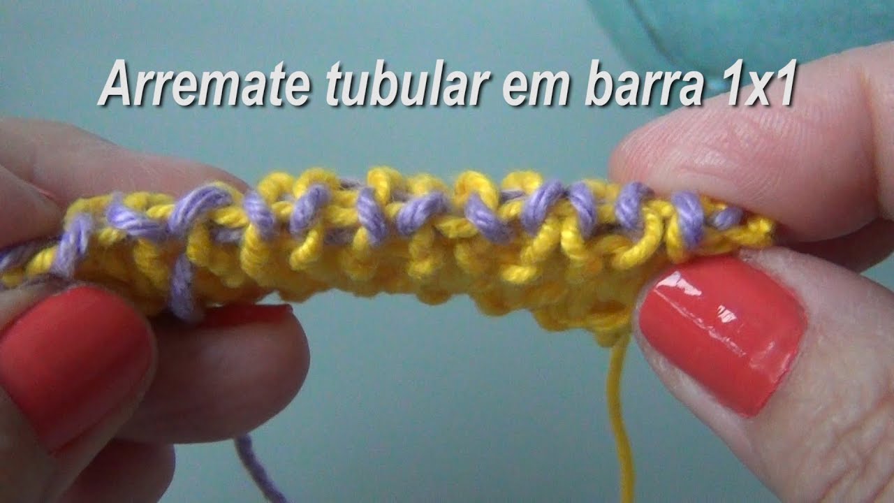 Arremate Tubular em Barra 1x1 {Tricota Curitiba}