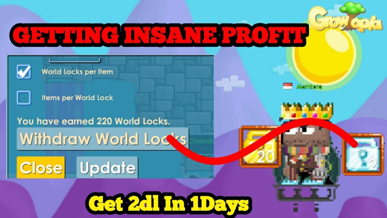 Get 2dl Within 1 Day!!! PROFIT | Growtopia