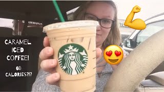 Healthy Starbucks| Caramel Iced coffee