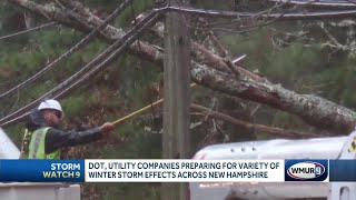 DOT, utility companies preparing for variety of winter storm effects across NH