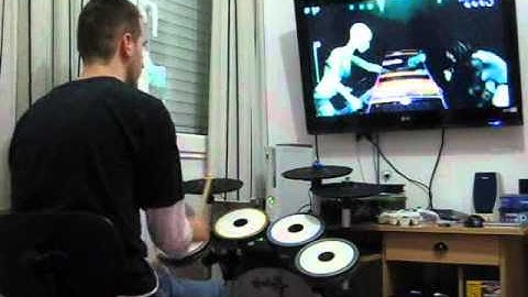 Playing Rock Band 3 with the new RB3 cymbals