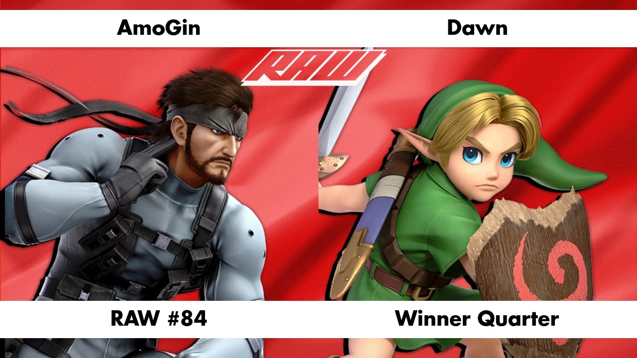 RAW #84 - AmoGin (Snake) Vs. Dawn (Young Link) - Winner Quarter