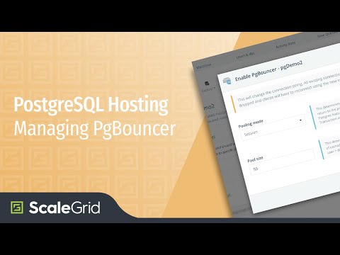 PostgreSQL PgBouncer Management - ScaleGrid DBaaS