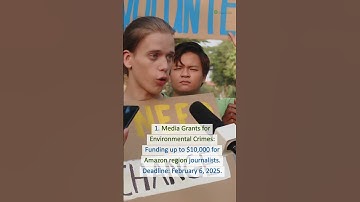 Grants for Environmental Journalism #MediaGrants #Grants #2024 #NGOs