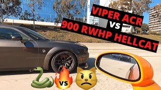 ***900 RWHP HELLCAT VS VIPER ACR ***