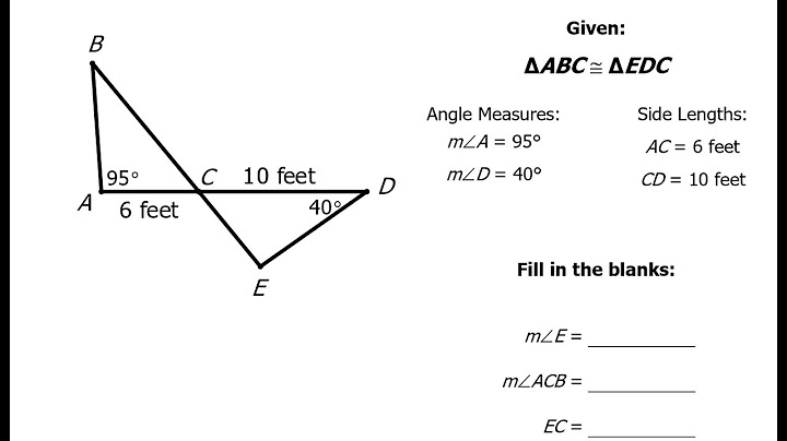 Finding missing sides of congruent triangles worksheet pdf