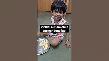 Virtual Autism child Answer dene lagi h ab / ASD in hindi mild treatment #virtualautismchild #shorts