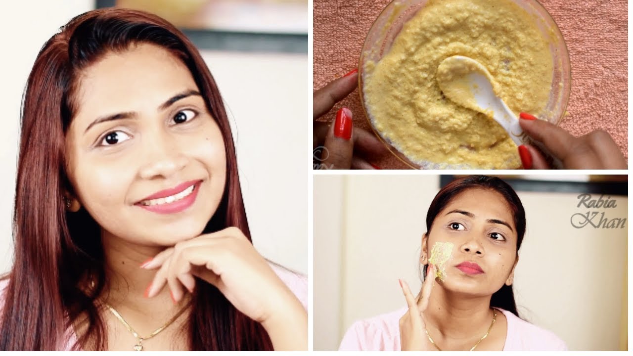2 min me instant fair bright aur glowing skin dene wala face pack Rabia