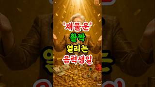 2025년 재물운 활짝 열리는 음력생일 대공개! #재물운 #운세 #사주