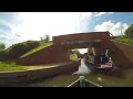 Kennet and Avon Canal by boat in time lapse Reading to Bath, well just past