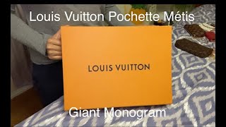 LOUIS VUITTON POCHETTE METIS BICOLOR MONOGRAM-EMPREINTE LEATHER! BNWT!  LIMITED!
