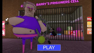 EVIL GRANDMA BARRY'S PRISON RUN! (Obby) #roblox #scaryobby