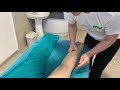 Anti-cellulite modeling massage of the back of the thigh for weight loss. Антицеллюлитный массаж.