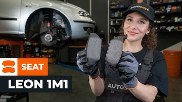 How to change front brake pads on SEAT LEON 1M1 [TUTORIAL AUTODOC]