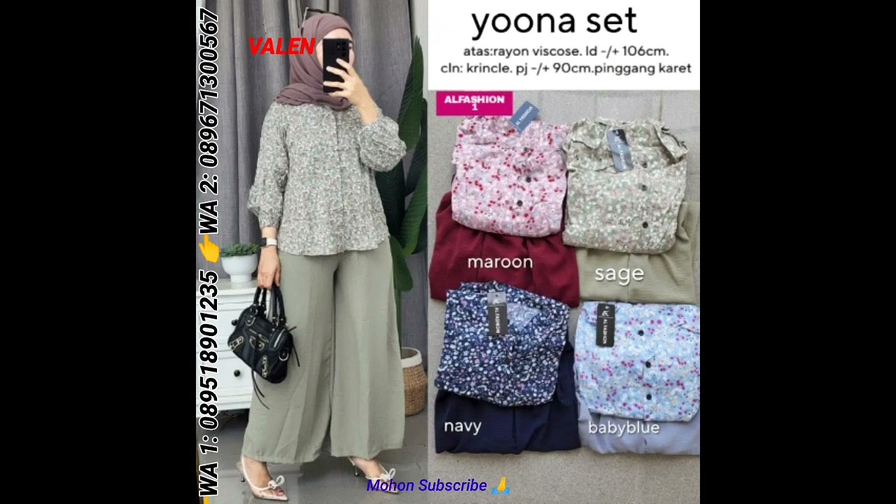 TREND BAJU SETELAN MASA KINI | Model Gamis Terbaru, Model Tunik Terbaru