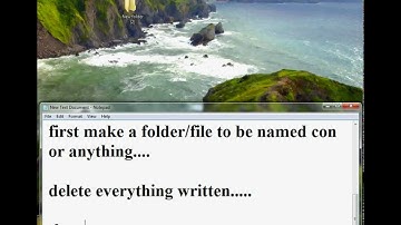 How 2 make folder or file named con │││