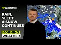 05 01 2025 Snow Persists Around The Border Morning Weather Forecast UK Met Office Weather 