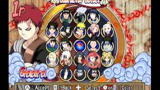 Naruto Clash of Ninja Revolution (Wii) - All Characters