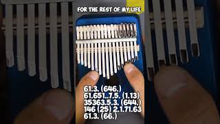 ПРОСТАЯ МЕЛОДИЯ НА КАЛИМБЕ | For the rest of my life #калимба #kalimba ССЫЛКА НА КАЛИМБУ В ОПИСАНИИ