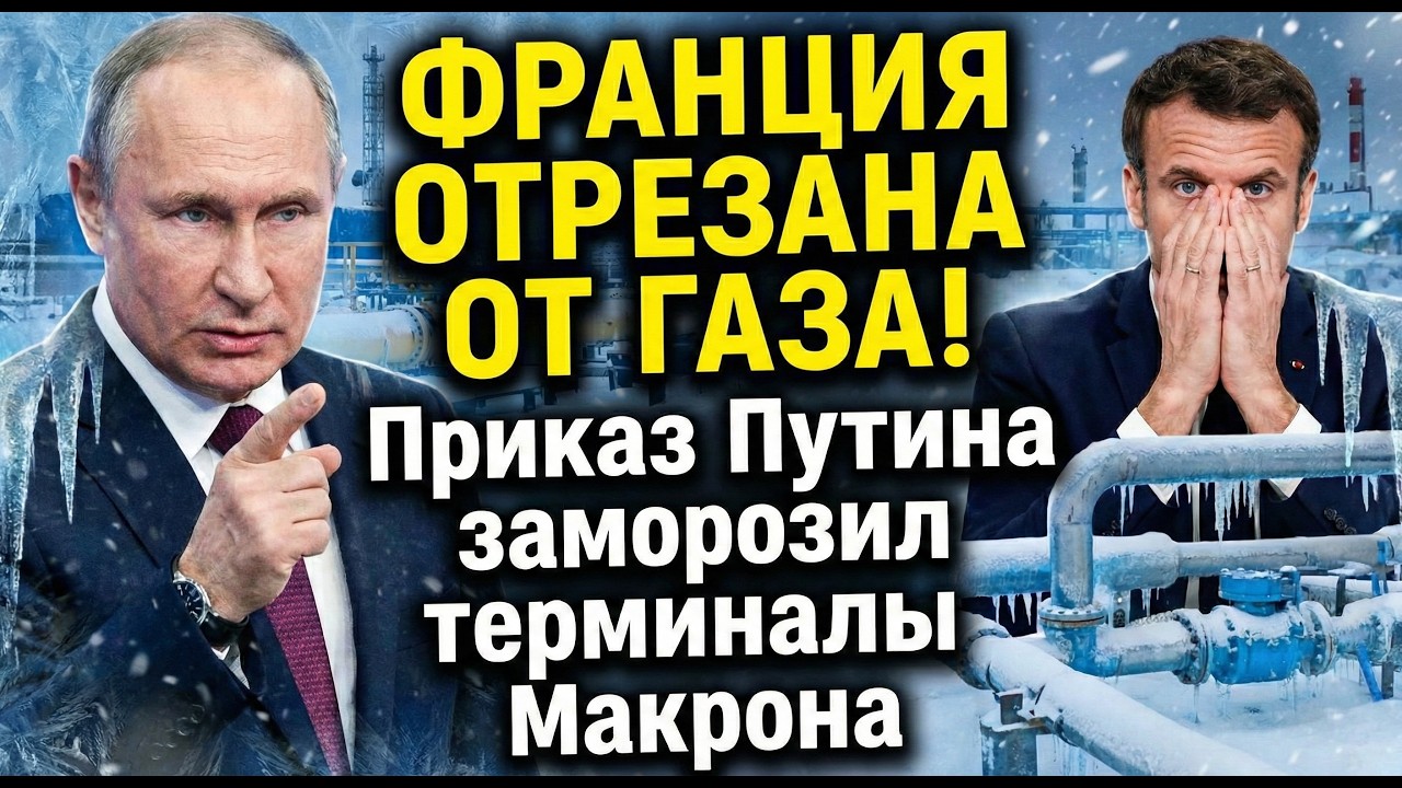 ФРАНЦИЯ ОТРЕЗАНА ОТ ГАЗА! Приказ Путина заморозил терминалы Макрона