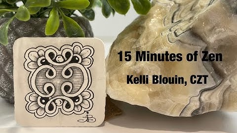15 Minutes of Zen! Beginner Zentangle method!