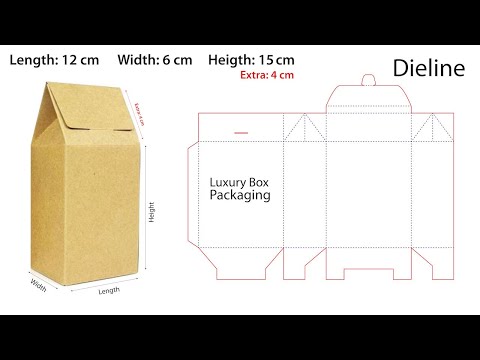 Luxury Box Packaging Dieline - Advance Level - Illustrator 2020