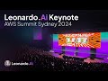 Leonardo ai live at aws sydney summit  leonardoai official