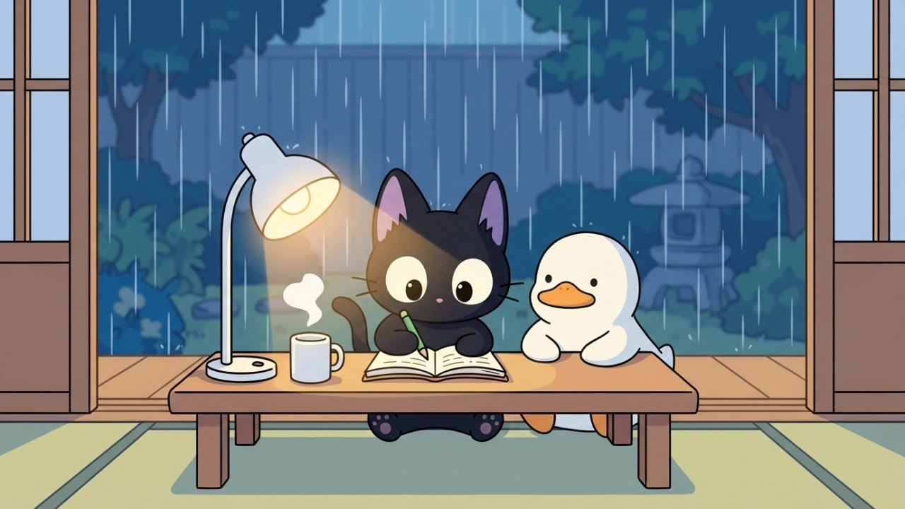 Believe in yourself, you're doing a great job. 🌧️ Cozy Rain Lo-fi Jazz for Study, Focus