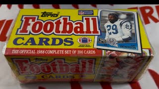 1988 Topps Football Cards Factory Set Break Bo Jackson Rookie #footballcards #set #setbreak #topps