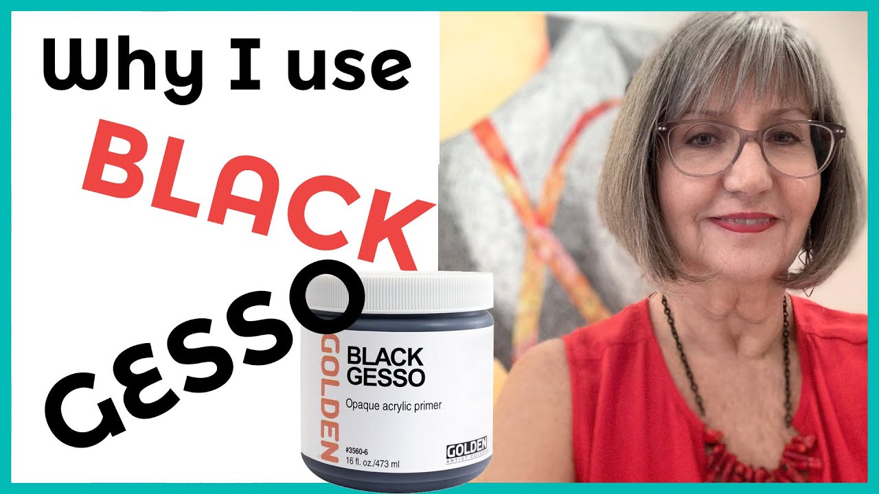 Painting with Black Gesso  Bring depth to your artwork with one