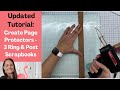 Creating Page Protectors in Scrapbook Layout Flip Pages: Post Bound and 3 Ring Scrapbooks (Update)