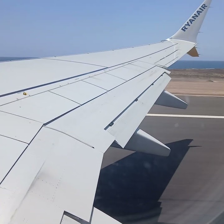 Flight FR3246 FUE-BHX  Take off from Fuerteventura to Birmingham Seat 23F Ryanair