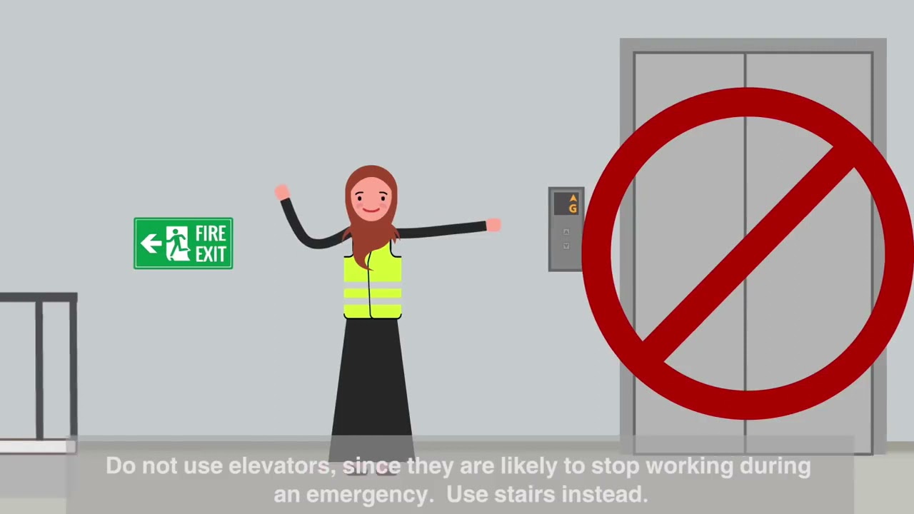 خطة إخلاء الوزارة في حالات الطوارئ