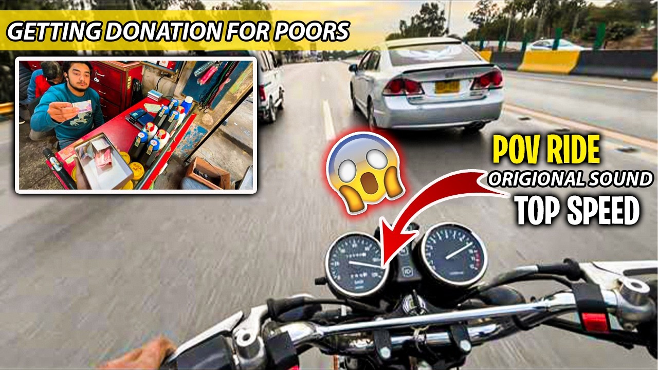 Suzuki 150 Pov Ride | Original Sound | Rawalpindi | Helping Random People