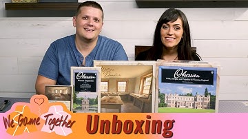 Board Game Unboxing of Obsession with Wessex and Upstairs Downstairs Expansions- We Game Together