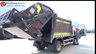 compactor garbage truck testing video
